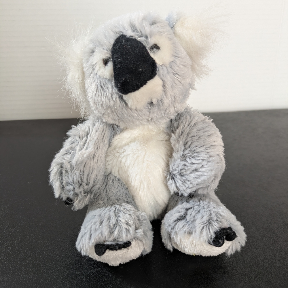 Soft Gray and White Koala Plush No Code